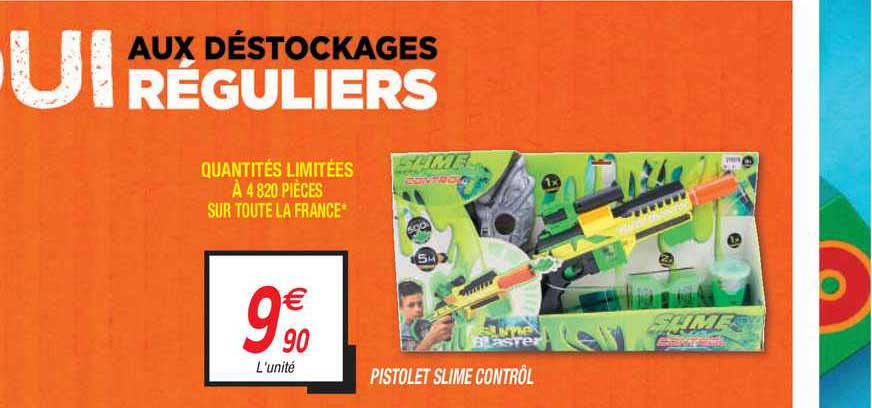 pistolet slime contrôl