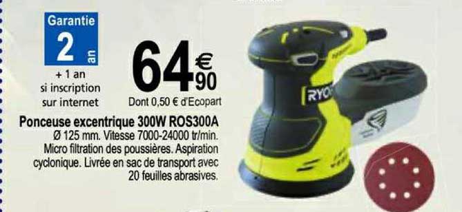 ponceuse excentrique 300w ros300a