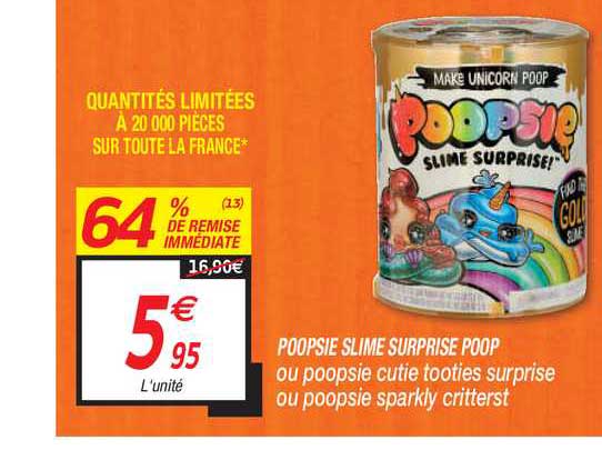 poopsi slime surprise poop 64% de remise immédiate