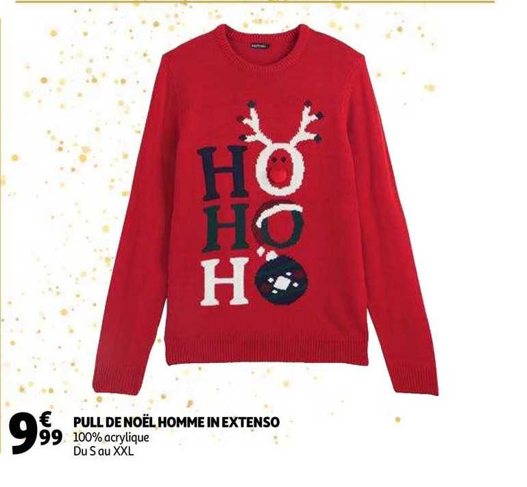pull de noël homme in extenso