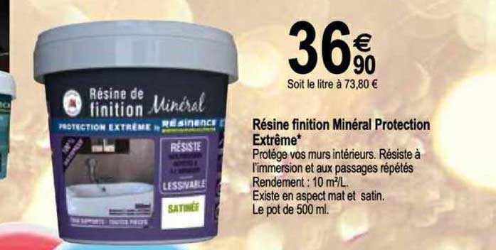 résine finition minéral protection extrême