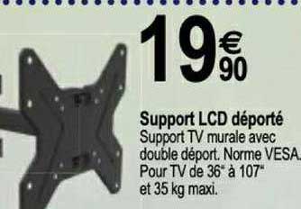 support lcd déporté