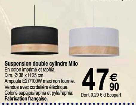 suspension double cylindre milo