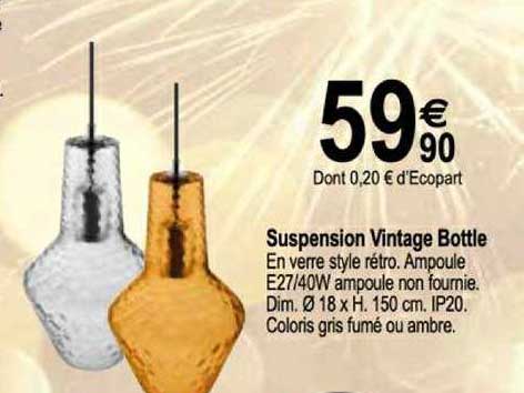 suspension vintage bottle