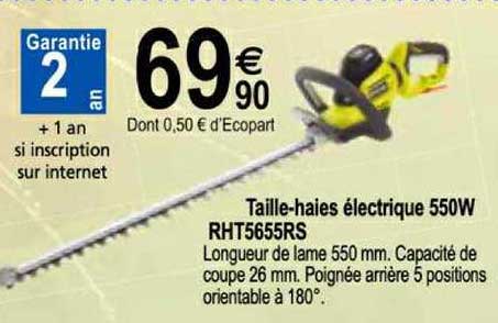 Taille Haies électrique 550w Rht5655rs