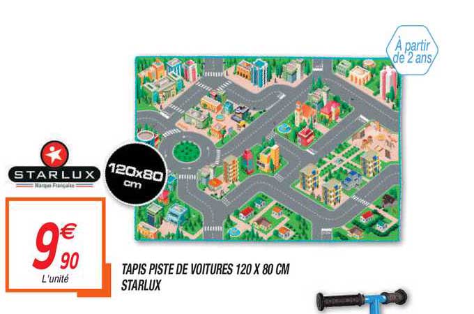 tapis piste de voitures 120 x 80 cm starlux