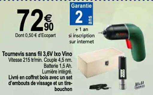 tournevis sans fil 3.6v ixo vino