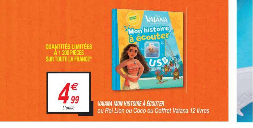 vaiana mon histoire à écouter