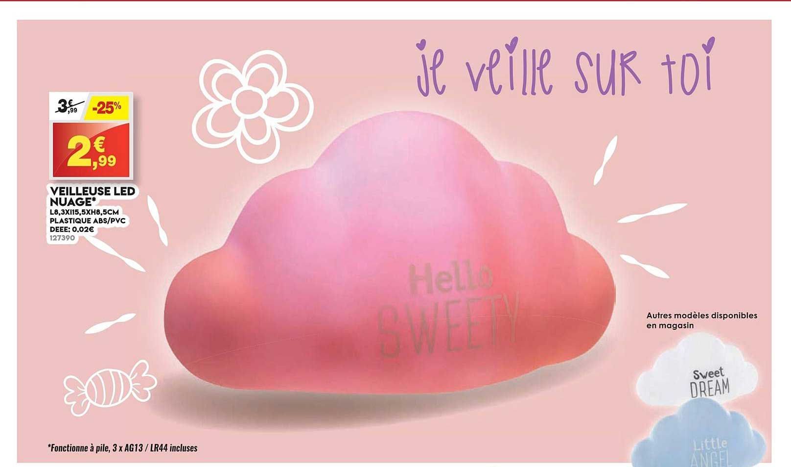 Veilleuse Led Nuage