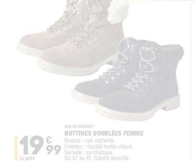walxx women bottines doublées femme