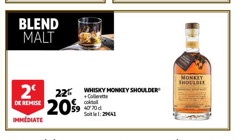 whisky monkey shoulder