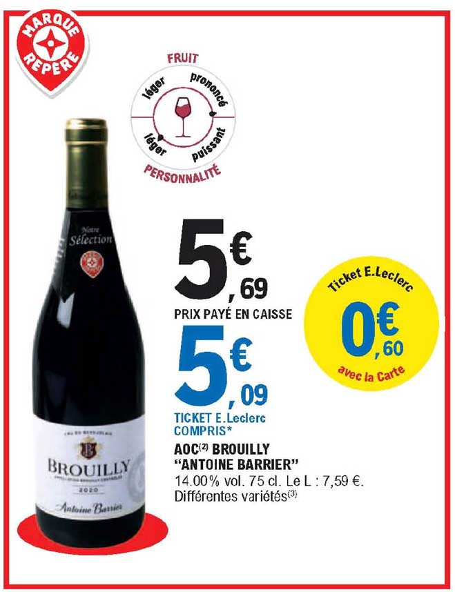 aoc brouilly "antoine barrier"