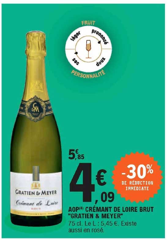 aop crémant d loire brut "gratien & meyer"
