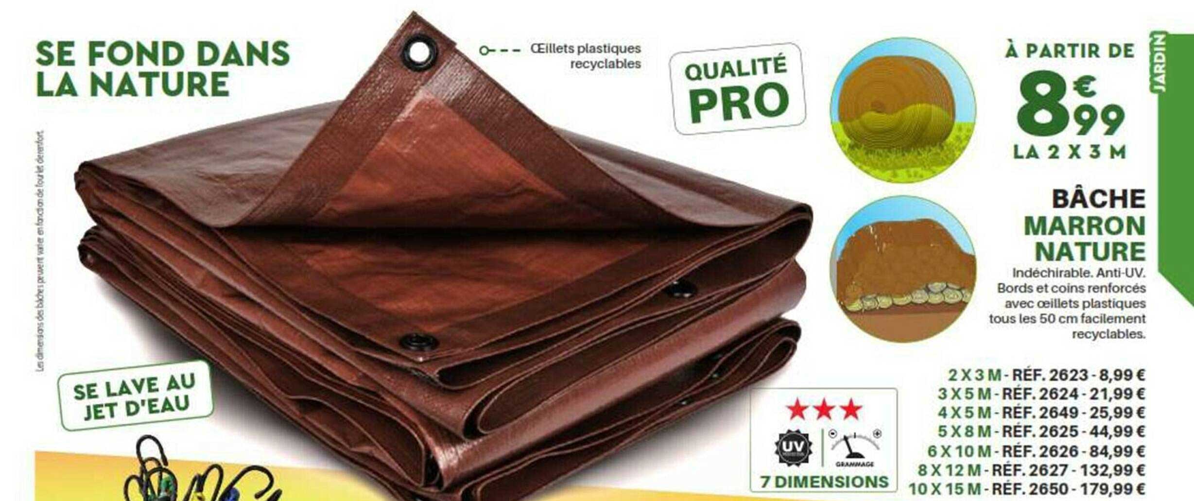 Bâche Marron Nature