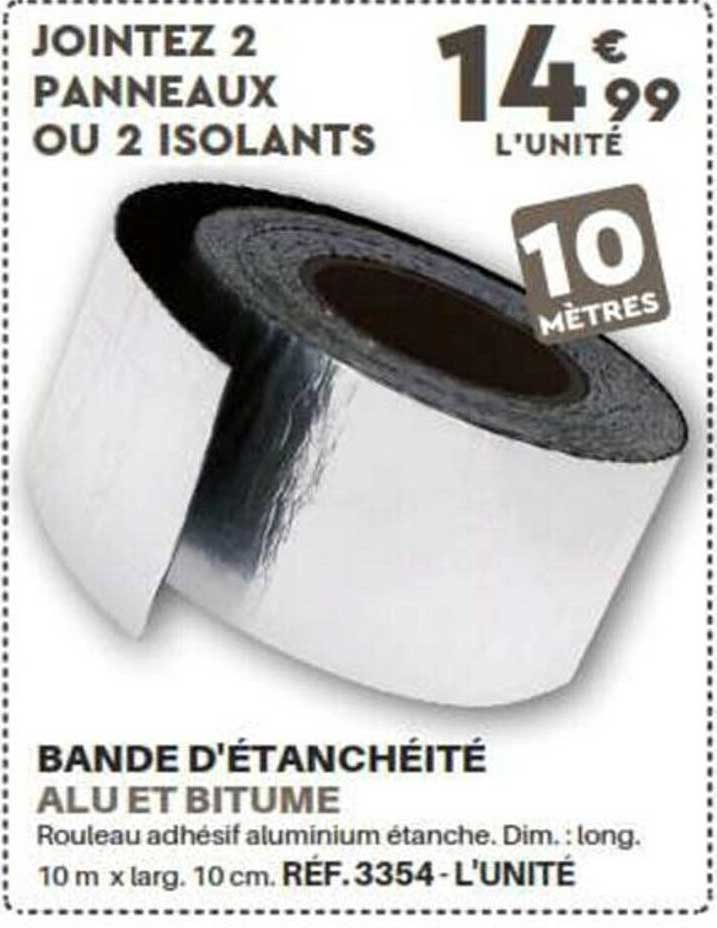 bande d'étanchéité alu et bitume