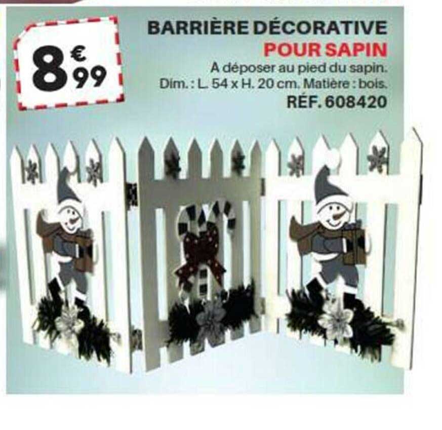 barrière décorative pour sapin