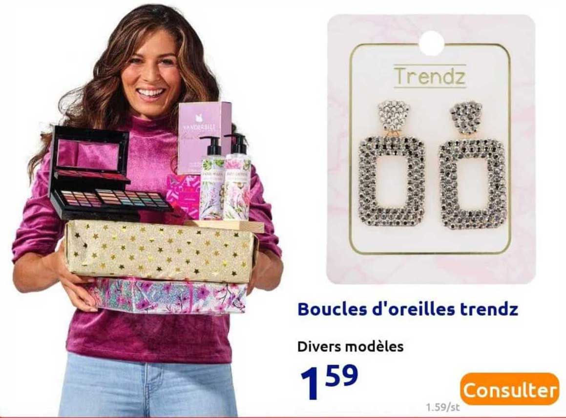 boucles d'oreilles trendz