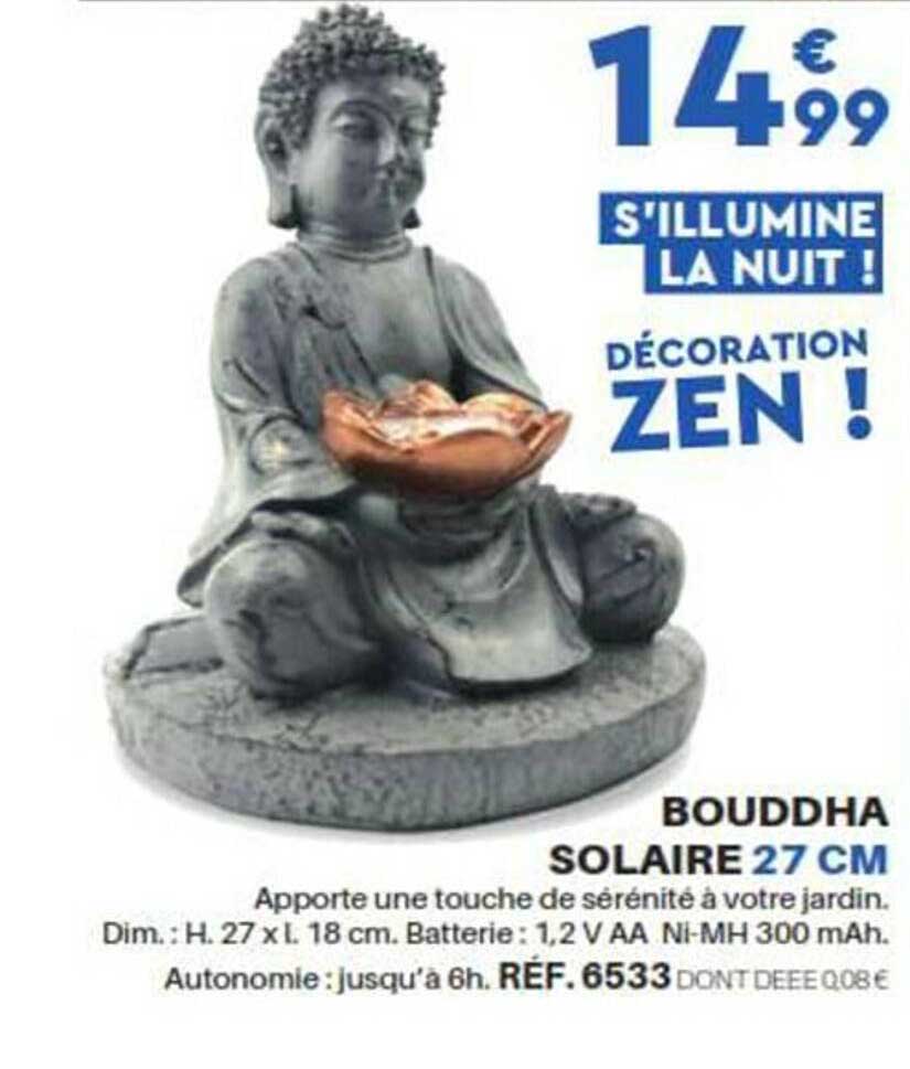 Bouddha Solaire 27 Cm