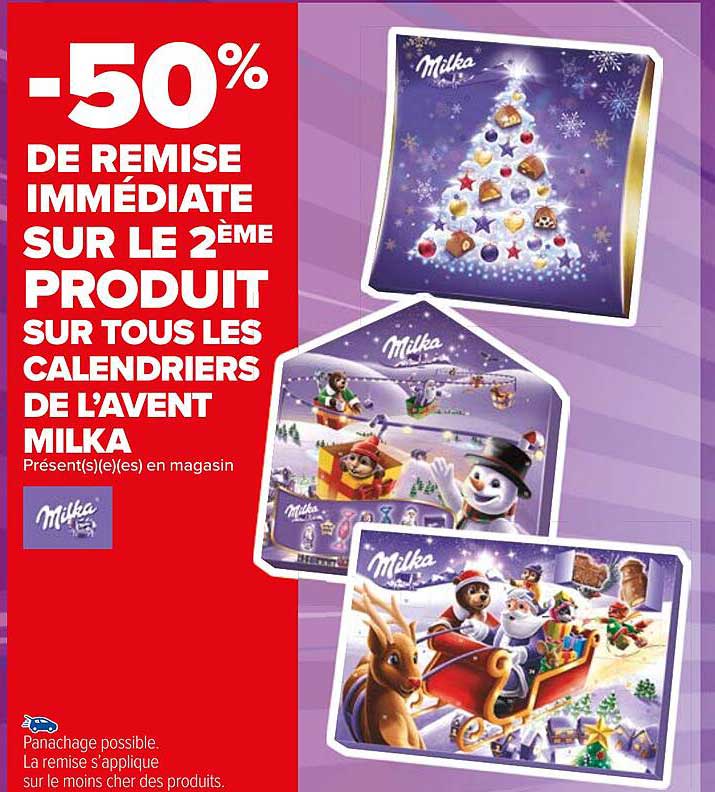 calendrier de l'avent milka