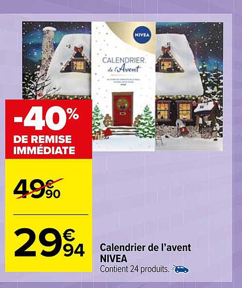 calendrier de l'avent nivea