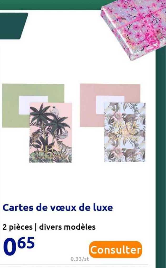 cartes de voeux de luxe