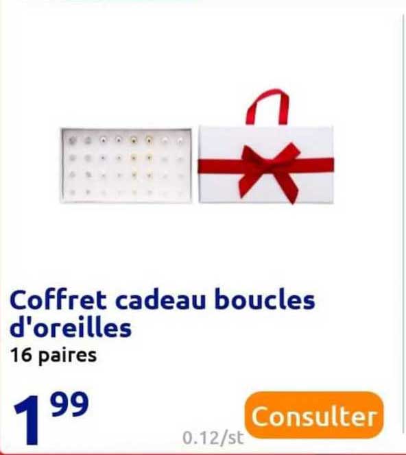 coffret cadeau boucles d'oreilles