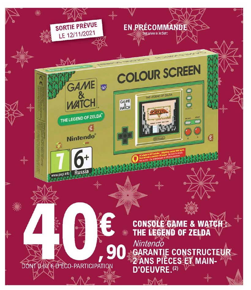 console game & watch : the legend of zelda nintendo