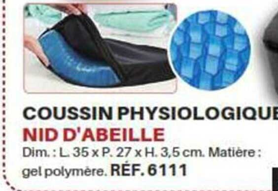 coussin physiologique nid d'abeille