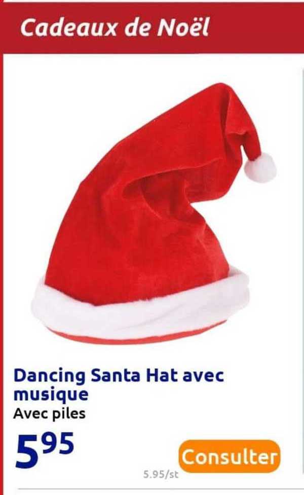 dancing santa hat avec musique