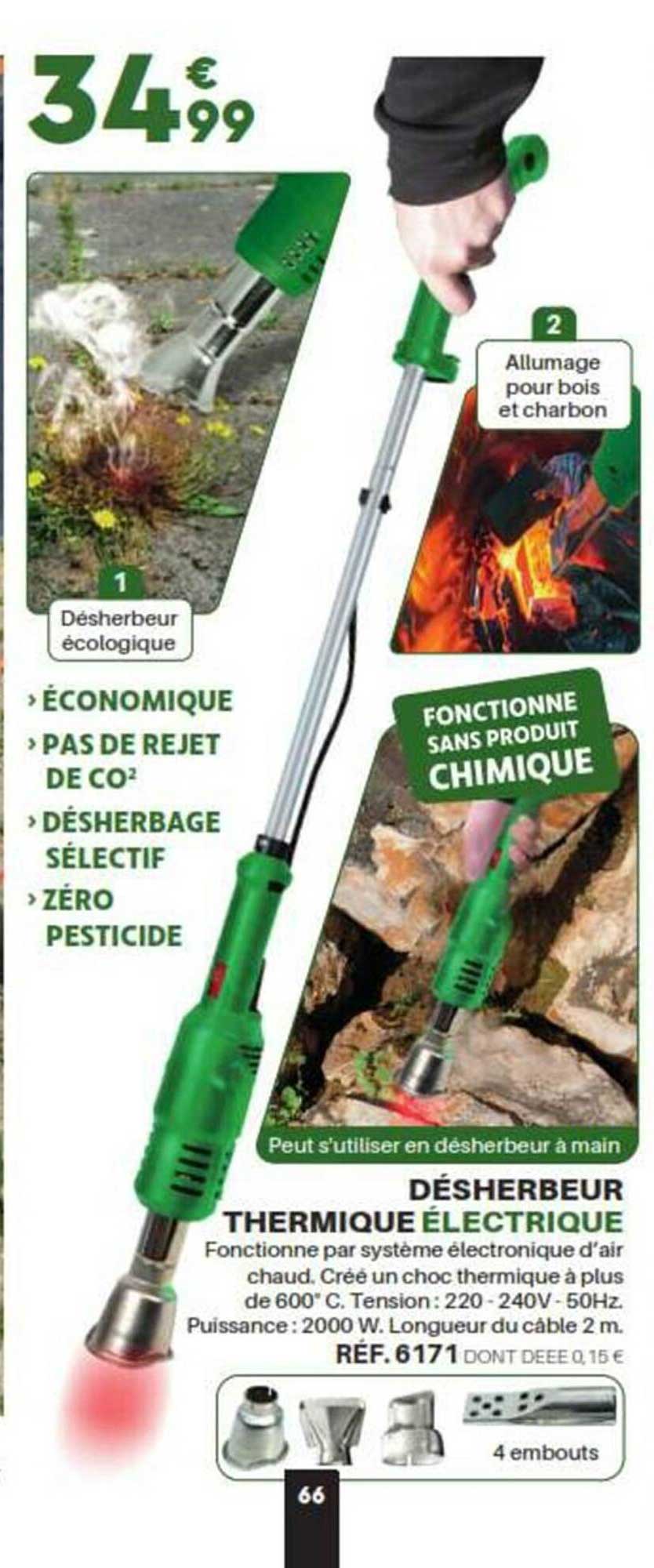 désherbeur thermique électrique