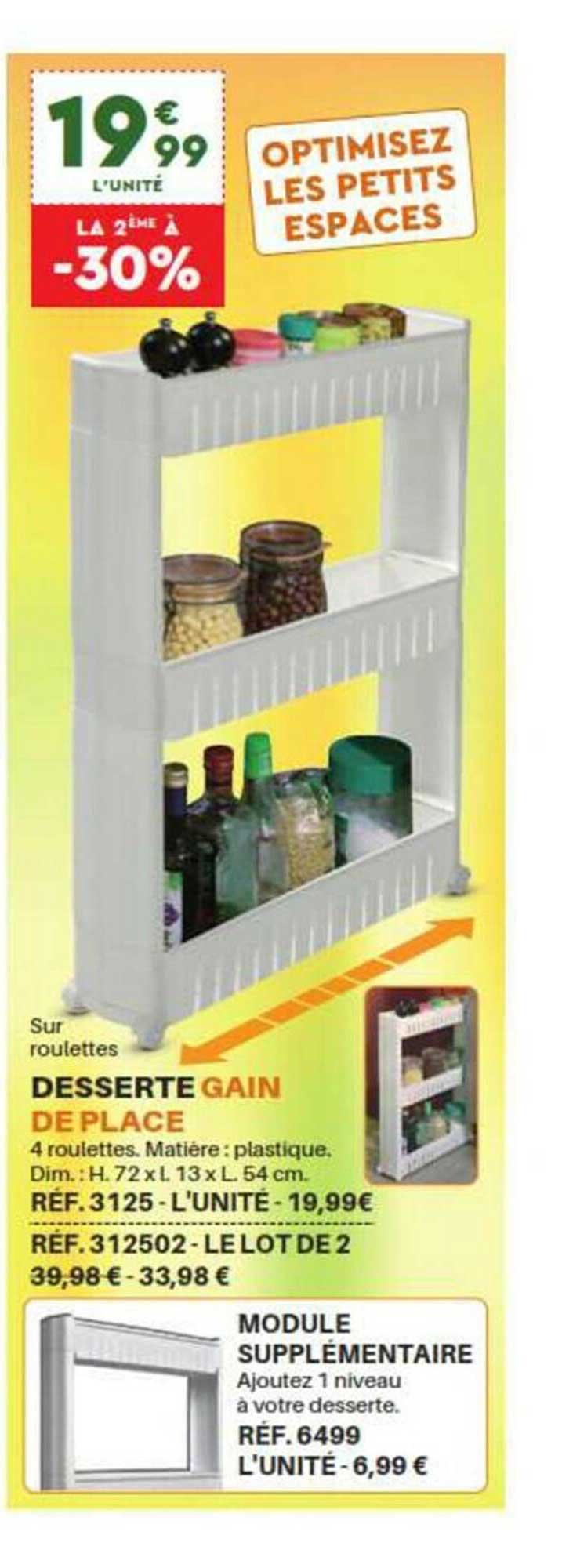 desserte gain de place