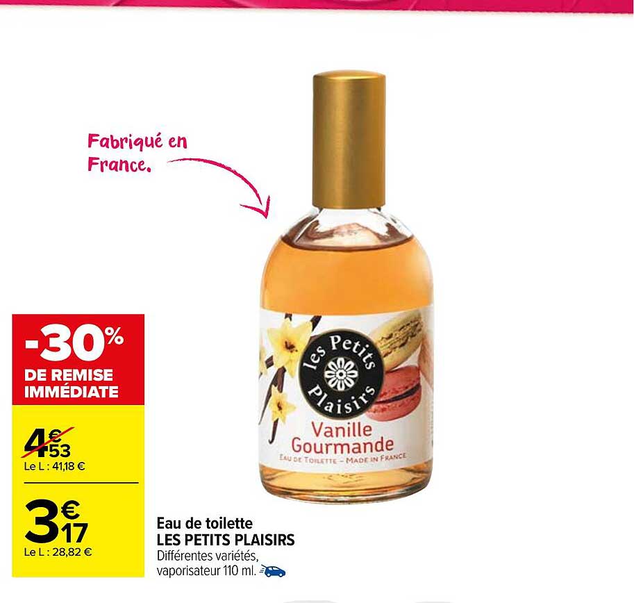 eau de toilette les petits plaisirs