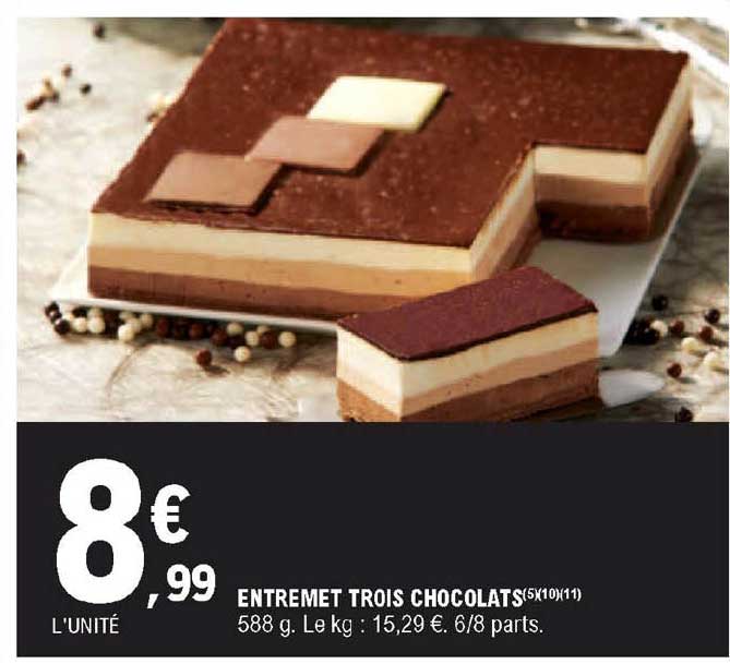 entremet trois chocolats