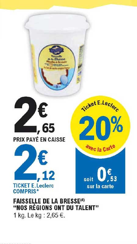 faisselle de la bresse "nos régions ont du talent"