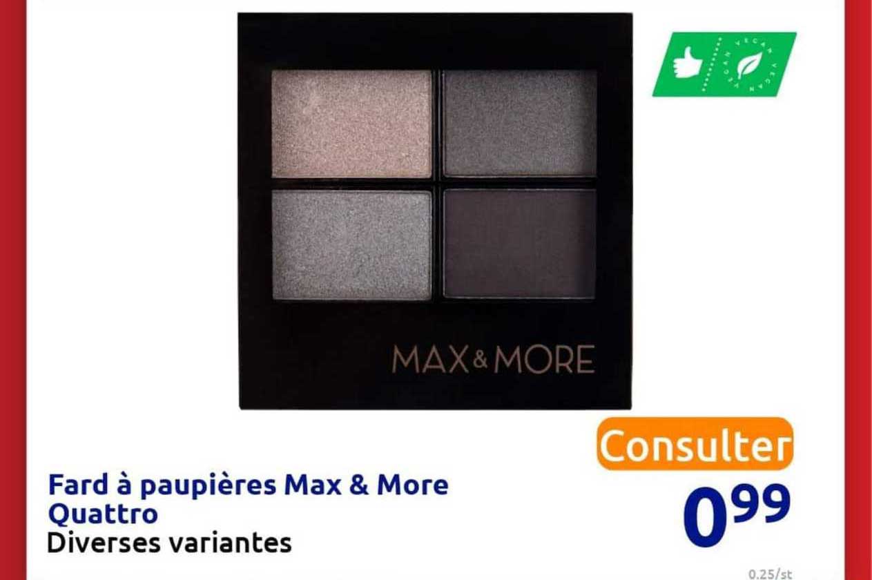 fard à paupières max & more quattro