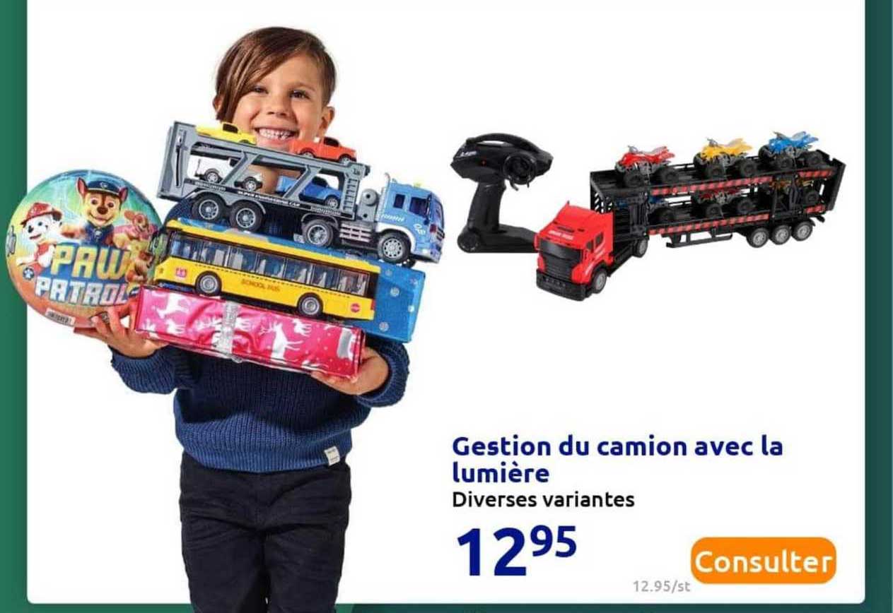gestion du camion avec la lumière