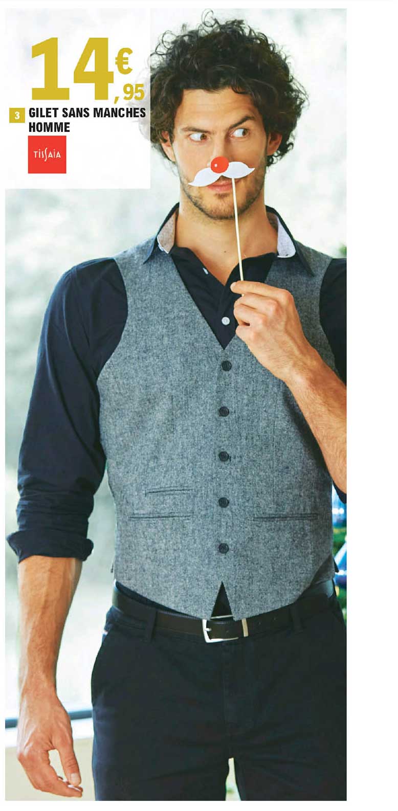 gilet sans manches homme tissaia