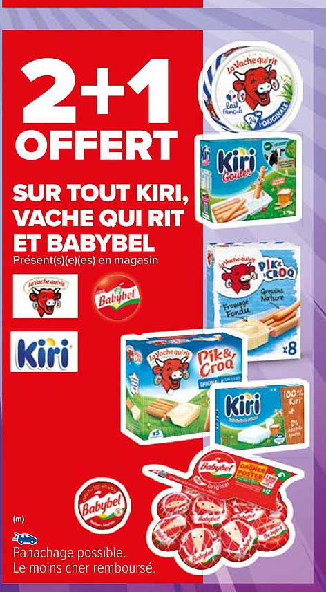 kiri, vache qui rit et babybel