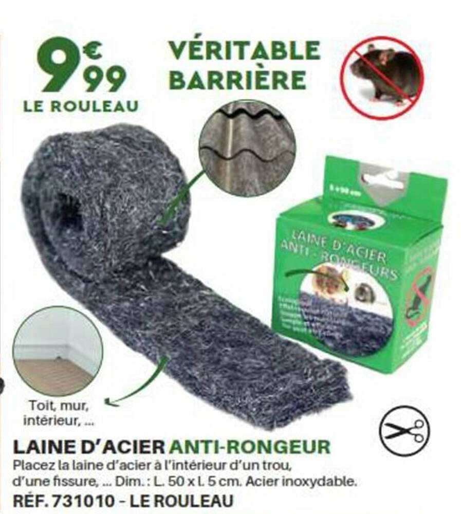laine d'acier anti-rongeur