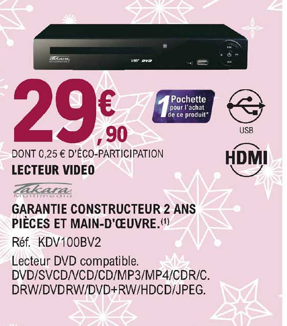 lecteur video takara