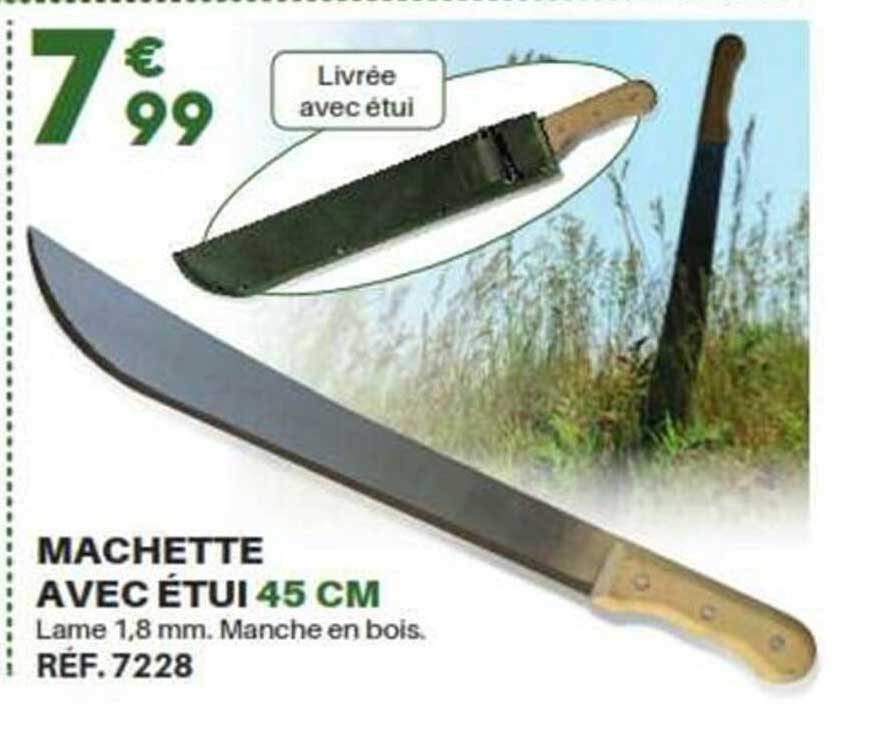 Machette Avec étui 45 Cm