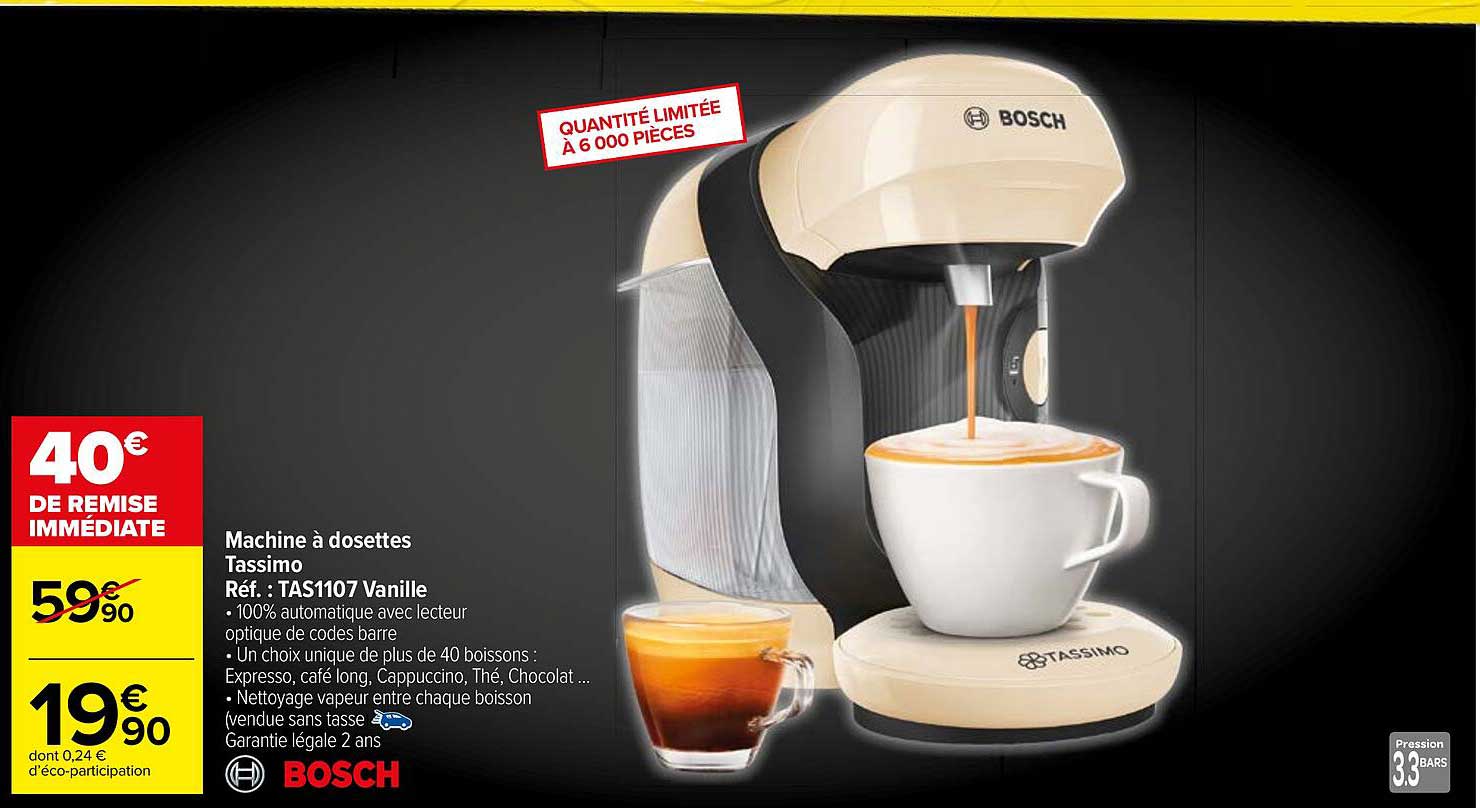 Machine à Dosettes Tassimo Bosch