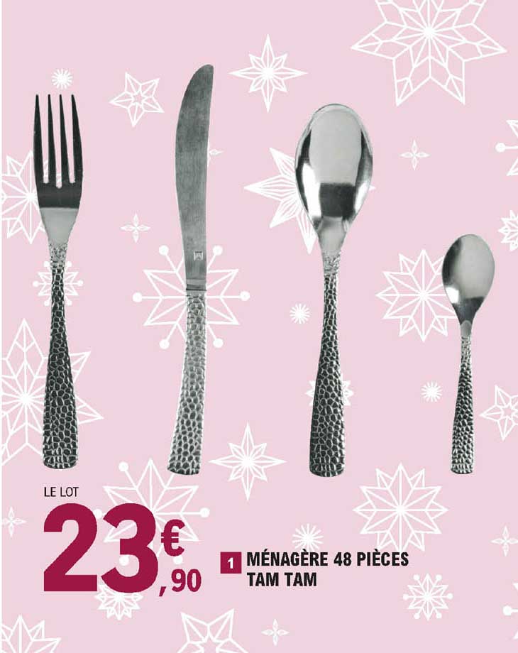 ménagère 48 pièces tam tam