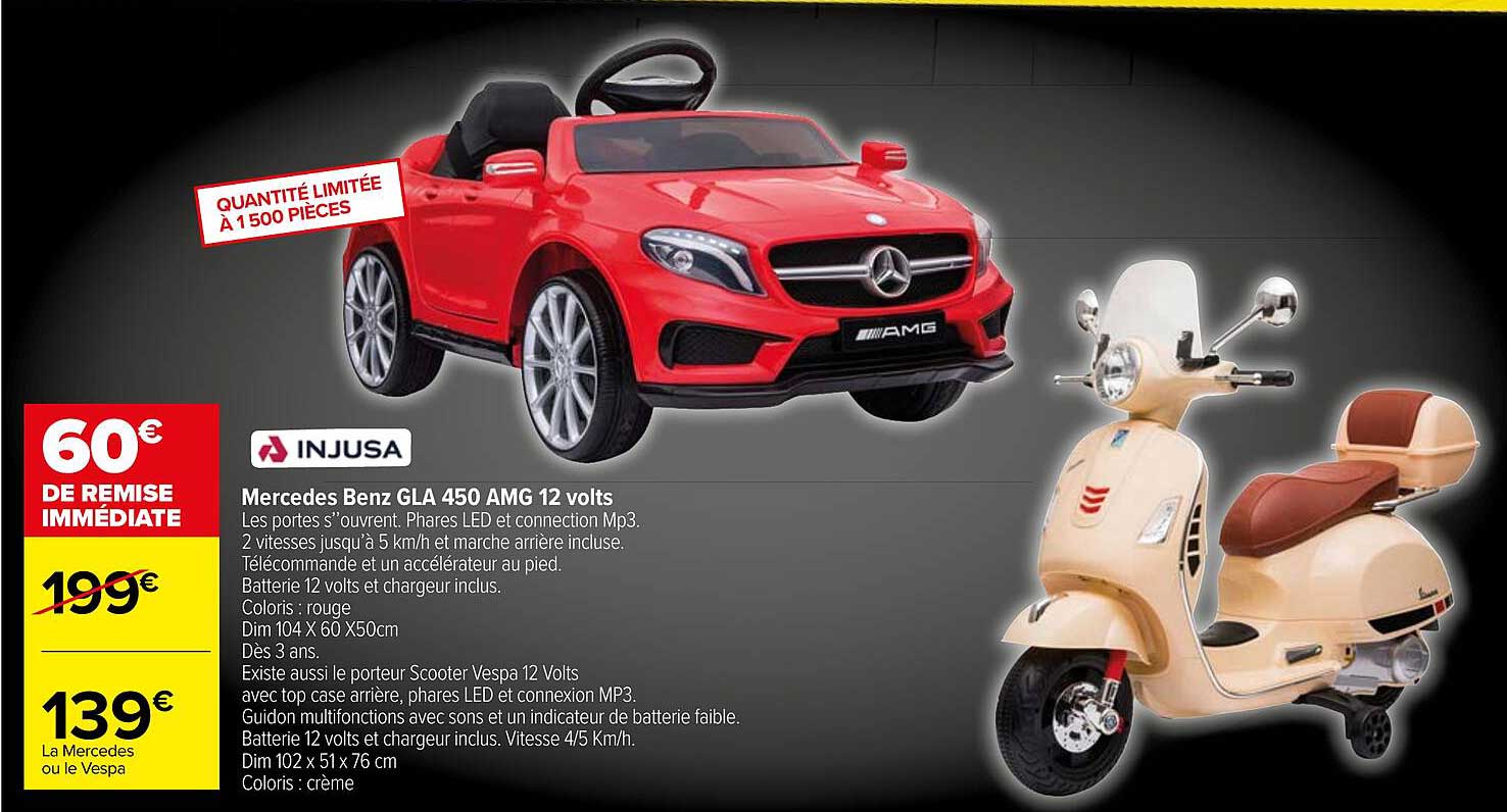 mercedes benz gla 450 amg 12 volts injusa