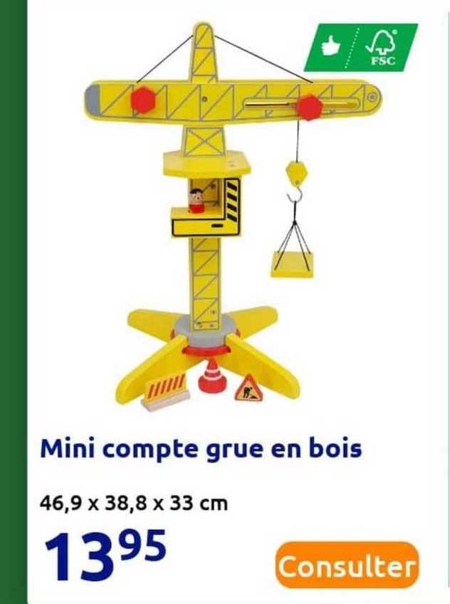 mini compte grue en bois