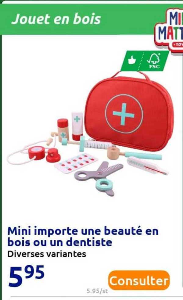 mini importe une beauté en bois ou un dentiste