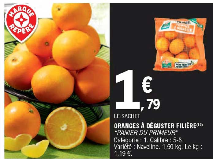 oranges à déguster filière "panier du primeur"