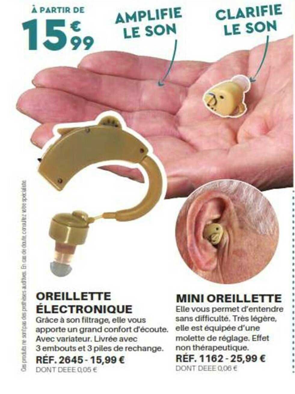 oreillette électronique, mini oreillette