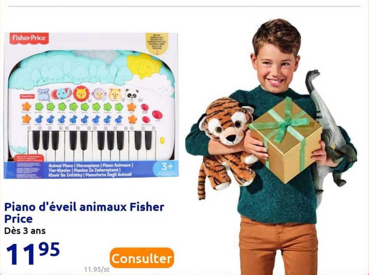 piano d'éveil animaux fisher price