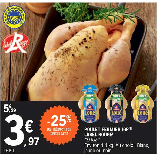 Poulet Fermier Igp Label Rouge